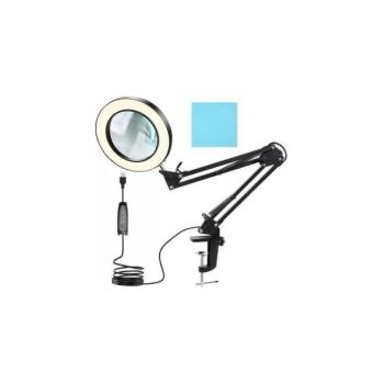  LED Dimmelhető asztali lámpa nagyítóval LED/6W/5V fekete  kép