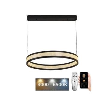  LED dimmelhető csillár zsinóron LED/45W/230V fekete + távirányítás  kép