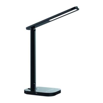  LED Dimmelhető érintős asztali lámpa USB konnektorral KIARA LED/7W/230V fekete  kép