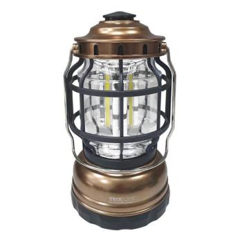  LED Dimmelhető hordozható kemping lámpa 3xLED/3W/3xAA IPX4 arany  kép