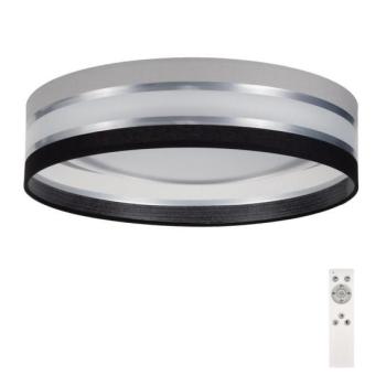  LED Dimmelhető mennyezeti lámpa SMART CORAL LED/24W/230V fekete/szürke + távirányító  kép