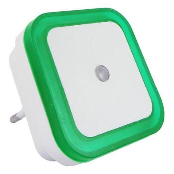  LED Éjjeli lámpa érzékelős LED/0,5W/230V zöld  kép