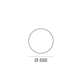 LED-es állólámpa Oh!, Ø 55 cm, E27, polikarbonát, fehér kép