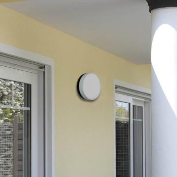 LED-es fali lámpa 6307 antracit, IP65, Ø 19 cm kép