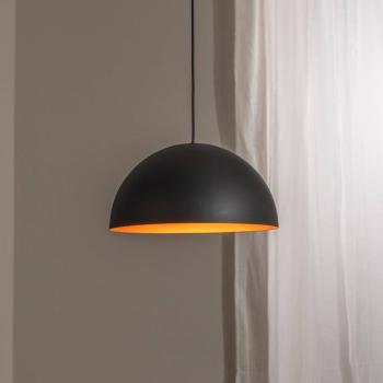 LED-es függőlámpa Studio Line 50993, fekete/réz, Ø 35 cm kép