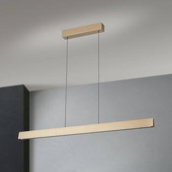 LED-es függőlámpa Tara, arany színű, hossza 120 cm, alumínium/acél kép