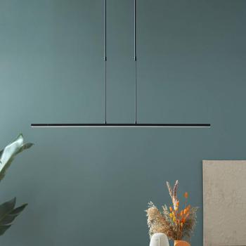 LED-es függőlámpa Zelena, fekete, hossza 122cm, fém, CCT kép