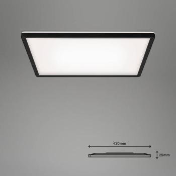 LED-es mennyezeti lámpa Slim smart fekete dim CCT 42x42cm kép