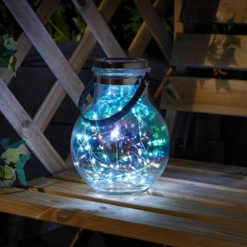 LED-es napelemes lámpa Firefly Opal, 2 darabos szett, IP44 kép