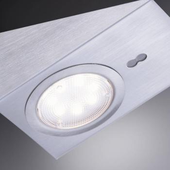 LED-es szekrény alatti világítás Theo, négyzet alakú, 3 darabos szett kép