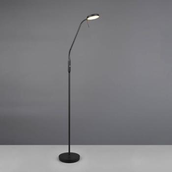 LED-es újratölthető állólámpa Moreno, matt fekete, CCT, fényerőszabályozó kép