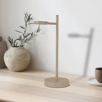 LED-es újratölthető asztali lámpa Lupa, bézs, magasság 45 cm, fém kép