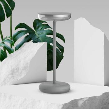 LED-es újratölthető teraszvilágítás Pasi, magasság 26 cm metal touch kép