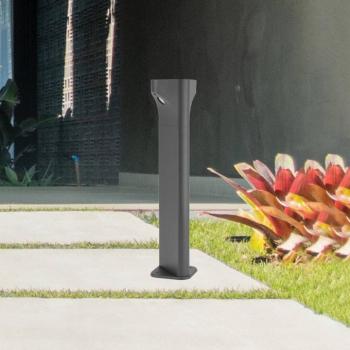 LED-es útvilágítás E356, grafit színű, alumínium, magasság 50 cm kép