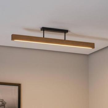 LED fa mennyezeti lámpa Teo, fenyő, 96 cm, 3000 K kép