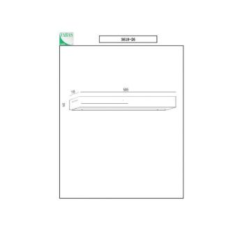 LED fali lámpa Banny, antracit, szélesség 50cm, Up- & Downlight kép