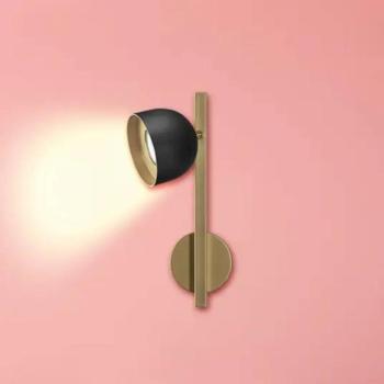 LED fali lámpa Dome, egyfényű, fehér kép