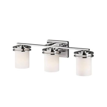 LED fali lámpa Hendrik IP44 króm/üveg, három izzós kép