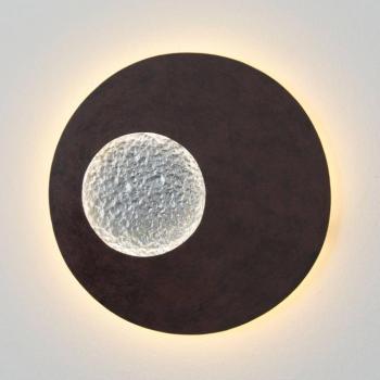 LED fali lámpa Luina, Ø 40 cm, belül ezüst kép