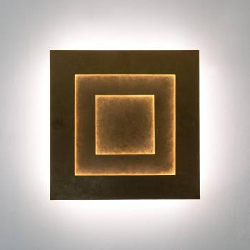 LED fali világítás Masaccio Quadrato, arany kép