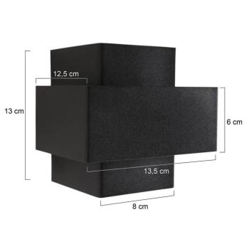 LED fali világítás Muro 3367, fekete, fel/le, G9, 2700 K kép
