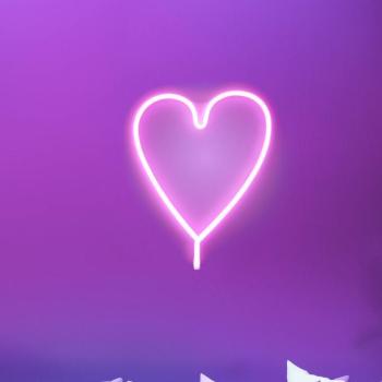 LED fali világítás Neon Szív, USB kép