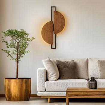 LED fali világítás Sunrise LED fából kép