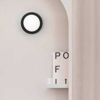 LED falilámpa May IP44, fekete kép