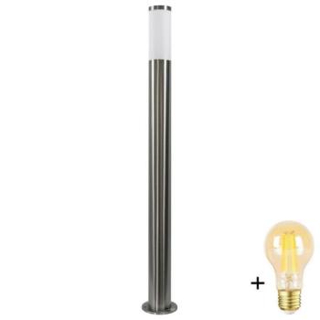  LED fényerőszabályozható kültéri lámpa LIVIA 1xE27/6W/230V 100 cm IP44 ezüst  kép