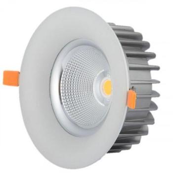 LED fényvető , mélysugárzó , 40 Watt , kerek , természetes fehér kép