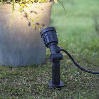 LED földi tüskés reflektor 418-92-1, fekete műanyag, forgatható kép
