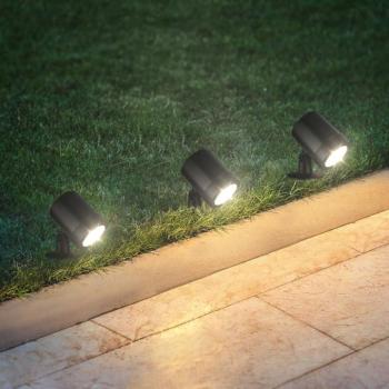 LED földsugárzó spot 3799035, fekete, műanyag, 3 db Ø 5 cm-es szett kép