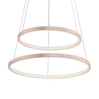 LED függő lámpa Circle gold arany, két izzós kép