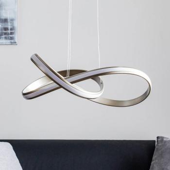 LED függő lámpa Melinda, 30 W, szab., acélszürke kép