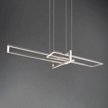 LED függő lámpa Salinas, 3 000 K, matt nikkel kép