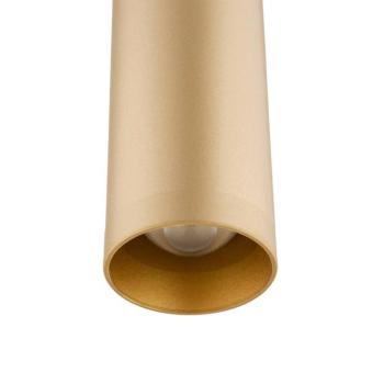 LED függő világítás Rulo, arany, Ø 3,2 cm, acél, 3000 K kép