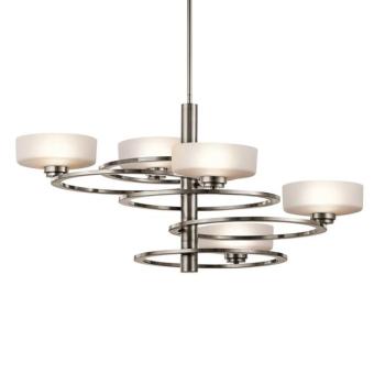 LED függőlámpa Aleeka 5-izzós, magassága 43,8 cm kép