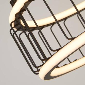 LED függőlámpa Cage Ø 38cm kép