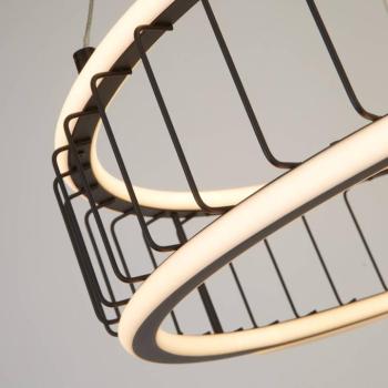 LED függőlámpa Cage Ø 57.5cm kép