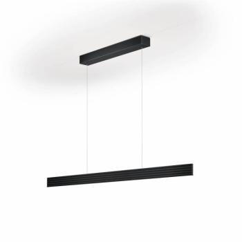 LED függőlámpa Fara, fel/le hossz 132cm fekete kép