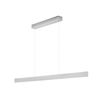 LED függőlámpa Fara, fel/le, hossza 152cm nikkel kép