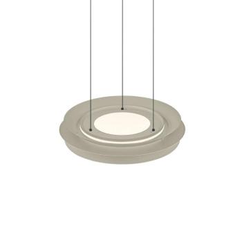 LED függőlámpa Lys, homok színű, Ø 45cm, CCT, távirányítós kép