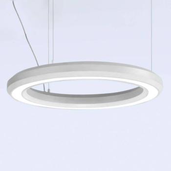 LED függőlámpa Materica alsó Ø 60 cm fehér kép