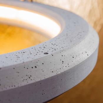 LED függőlámpa Materica belül Ø 60 cm betonból kép