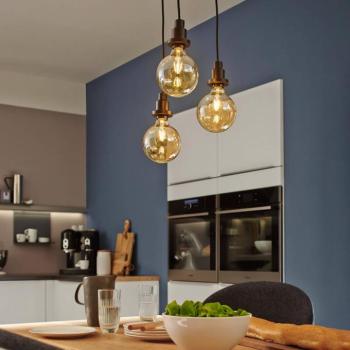 LED gömblámpa E27 2,5W 2 400 K izzószál arany kép