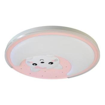  LED Gyerek mennyezeti lámpa MOONCAT LED/34W/230V rózsaszín  kép