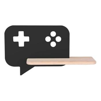  LED gyerekszobai fali lámpa polccal CONSOLE LED/5W/230V fekete  kép
