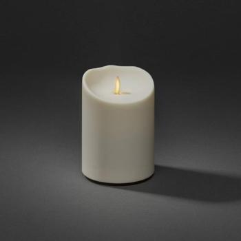 LED gyertya IP44 krém fehér olvadt magasság 14cm kép