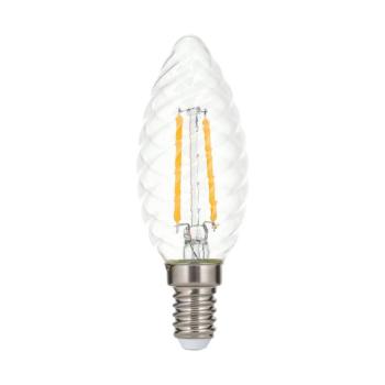 LED gyertya lámpa E14 3W 2700 K izzószál csavart kép