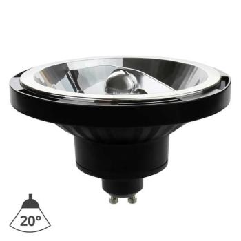  LED Izzó AR111 GU10/10W/230V 3000K 20° fekete  kép